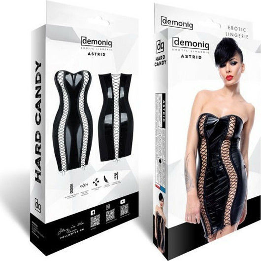 Demoniq Astrid Rochie Mini Provocatoare Neagră