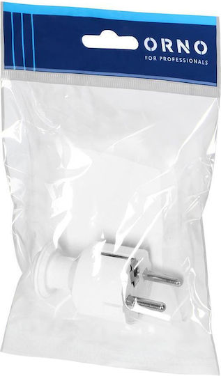 Ευθύγραμμο Βύσμα Uni-schuko 16a 230v Λευκό