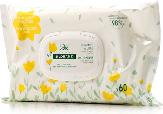 Klorane Бебешки кърпички Без Алкохол и Парабени 60 броя