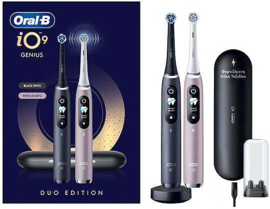 Oral-B Io Series 9 Duo Elektrische Zahnbürste mit Drucksensor Schwarz