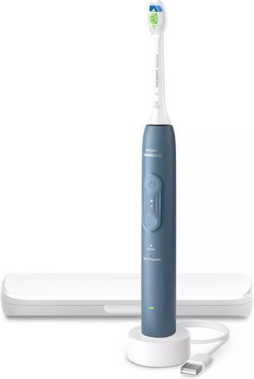 Philips Sonicare Електрическа Четка за Зъби с Сензор за Натиск и Калъф за Пътуване Синя