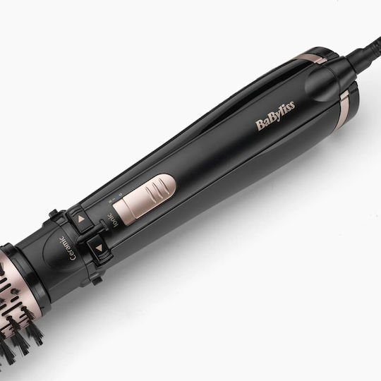 Babyliss Dry, Straighten & Style Ceramică Perie Electrică cu Aer & Cap Rotativ pentru Îndreptare și Bucle 1000W
