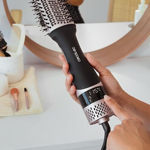 Cecotec Ceramiccare Unique Touch Keramik Elektrische Bürste mit Luft zum Glätten und Locken 1200W