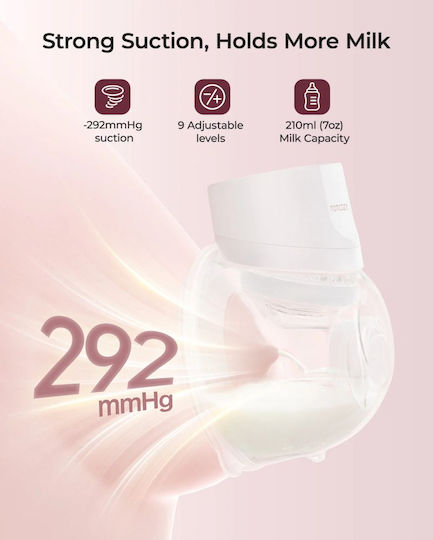 Momcozy S12 Pro Pompă de Sân Electrică Simplă cu Baterie Fără BPA Roz 180ml