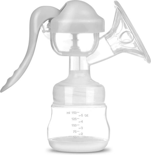 Berdsen Pompa de sân simplă manuală Fără BPA Alb 150ml