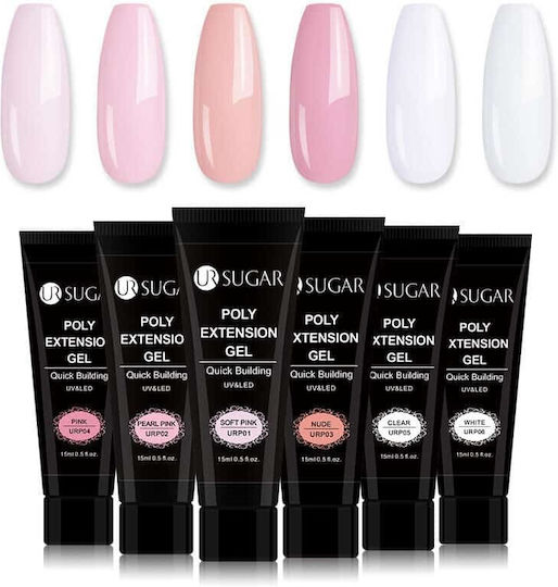 Set Uv Gel Set 6 Lacuri De Unghii Set Cu Pilă De Unghii