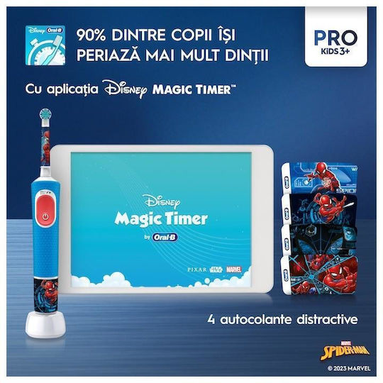 Oral-B Vitality Pro Periuță De Dinți Electrică Pentru Copii Cu Cronometru Pentru 3+ Ani