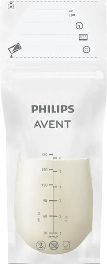 Philips Breast Milk Storage Bags 180ml 25 Pieces