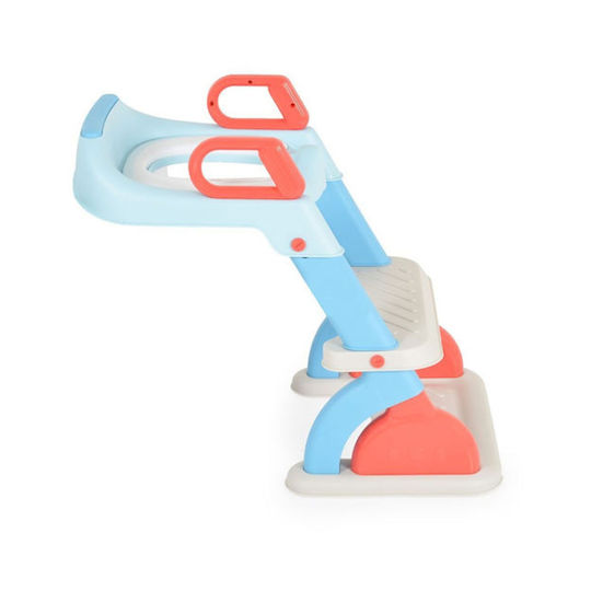 Cangaroo Toddler Toilet Seat Murray Blue with Footrest, Handles & Cushion