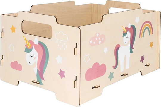 Ango Kinder Spielzeugkiste Aus Holz Rosa 26.5x34.5x18.5cm 2 Stück