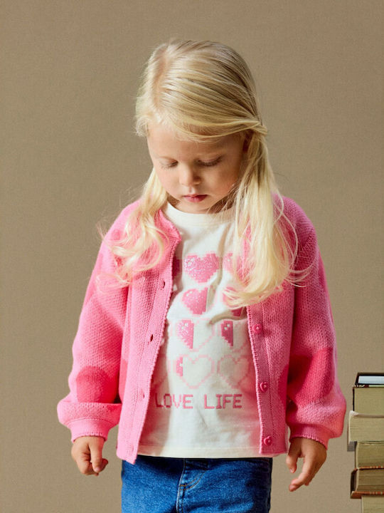 Kids Cardigan with Hearts
