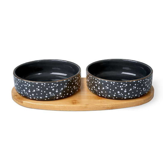 Glee Ceramic Food & Water Bowl For Dog & Cat 2 x 500ml