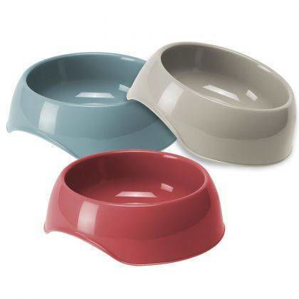 Pet Camelot Gusto Bol Plastic pentru Mâncare și Apă pentru Câine și Pisică 200ml 11.5cm (Diverse Culori) 6078-Gri