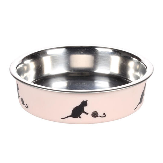 Flamingo Ανοξείδωτο Μπολ Φαγητού για Γάτα 160ml 11εκ.