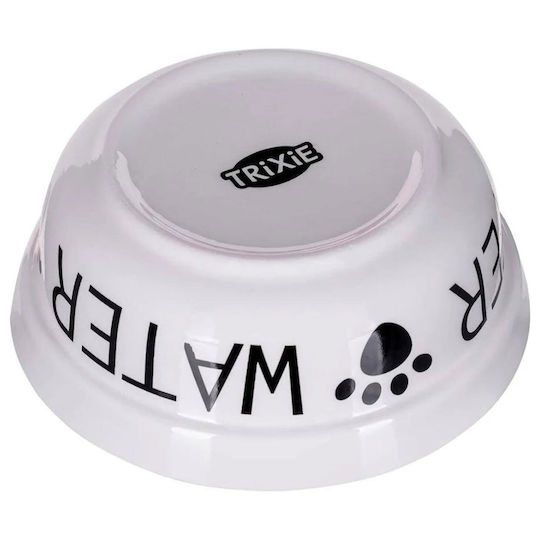 Trixie Ceramic Food & Water Bowl for Dog & Cat 2 x 600ml 25cm