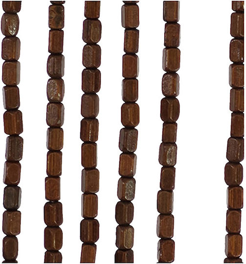 General Trade Door Curtain Made of Brown Wood 100x200cm 45328071 General Trade Door Curtain Made of Brown Wood 100x200cm 45328071