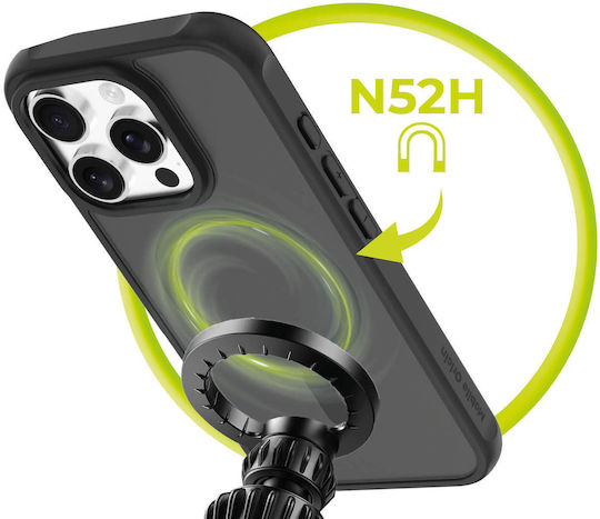 Mobile Origin Umschlag Rückseite Silikon 1.5mm Schwarz (iPhone 17 Pro / iPhone 16 Pro)