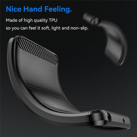 Back Cover Silicon Negru (Nothing Phone (3a) Lite)