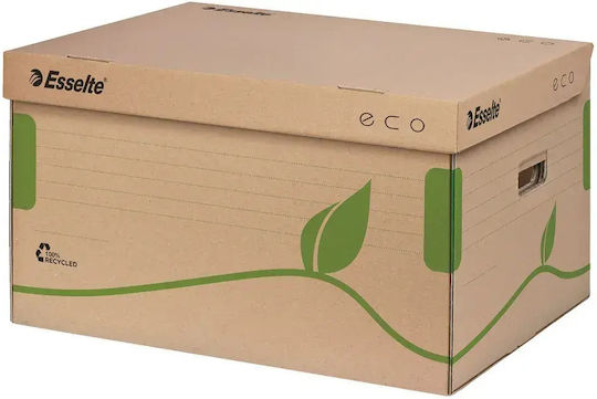 Esselte Container De Transport Pentru Arhivare Eco Deschidere Superioară Din Carton 100% Reciclat Fsc Natural