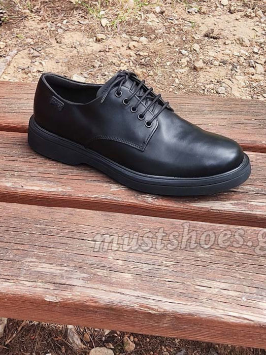 Norman Pantofi Casual pentru Bărbați din Piele Anatomici Negri