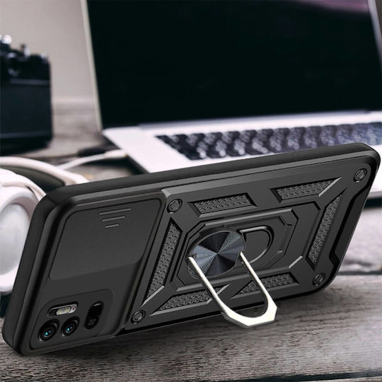 Orso Combo Kickstand Slide Umschlag Rückseite Gold (Poco C85)