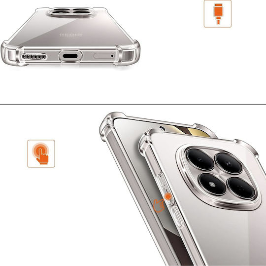 Techsuit Huse Telefoane Shockproof Transparent Silicon Xiaomi Poco X8 Pro Negru Fumuriu