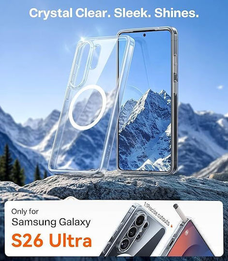 Torras Guardian-mag Задна Корица Силикон Прозрачен (Galaxy S26 Ultra)