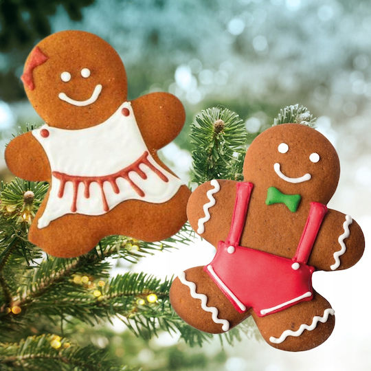Family Gingerbread Christmas Pillow Set
