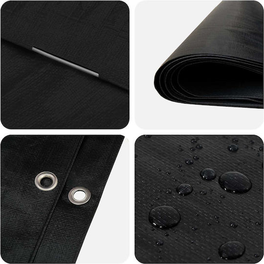 vidaXL Waterproof Tarpaulin 260g/m² 10x6m Heavy Duty Grey