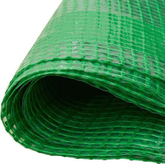 vidaXL Στρογγυλός Αδιάβροχος Μουσαμάς 260gr/m² με Διάμετρο 2μ. Βαρέως Τύπου Πράσινος