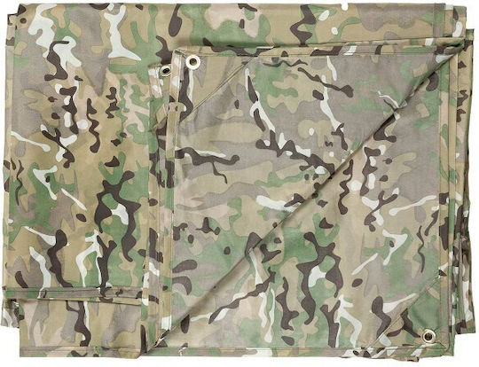 MFH Multicam Αδιάβροχος Μουσαμάς 280gr/m² 3x3μ. Βαρέως Τύπου Πράσινος