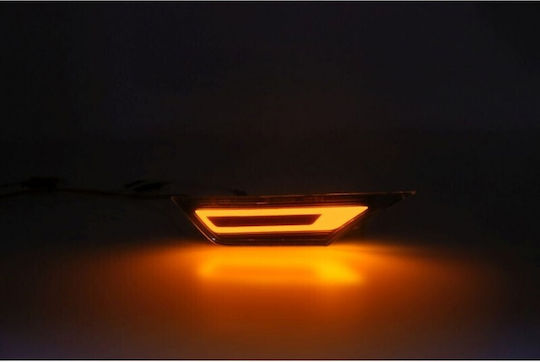 Светлини За Контур Flash LED Honda Civic Динамични 2 1 Бели Кехлибарени 33800temm01