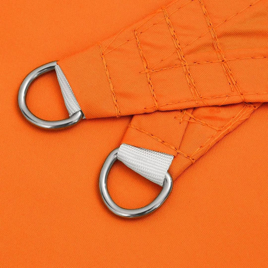 vidaXL Триъгълник Shade Sail Оранжев С парчета & с PU покритие 3.5x3.5m изработен от плат Oxford