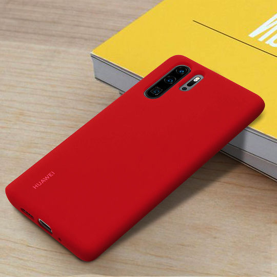 Huawei Silicon Case Back Cover Σιλικόνης Κόκκινο (Huawei P30 Pro)