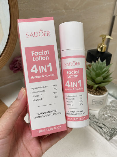 Loțiune Tonifiantă pentru Față cu Vitamina C, Niacinamidă & Acid Hialuronic 120ml