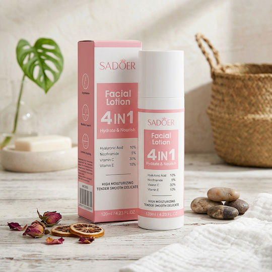 Loțiune Tonifiantă pentru Față cu Vitamina C, Niacinamidă & Acid Hialuronic 120ml