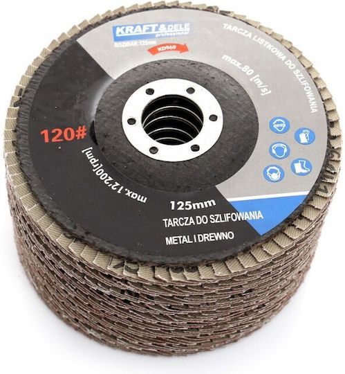 Universal Sanding Disc Metal Wood 125 Mm P80 Kraft&dele Kd967