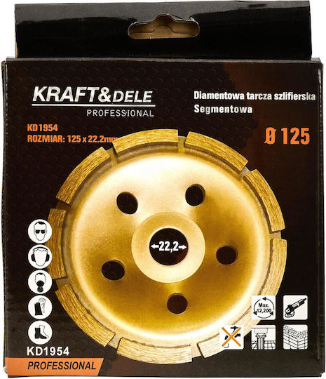 Kraft & Dele Schleifscheibe Baumaterialien 125mm