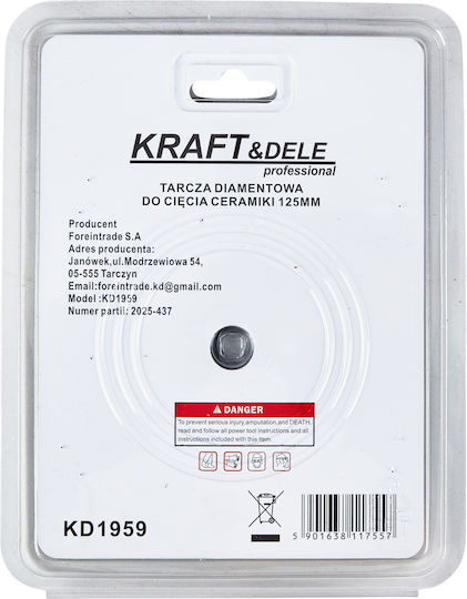Diamond Disc Tiles Ceramics 125mm Kd1959 Kraft&dele