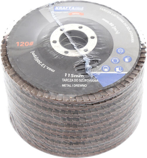 Set 10 discuri de șlefuit Kraft&dele Kd964 P120 115mm