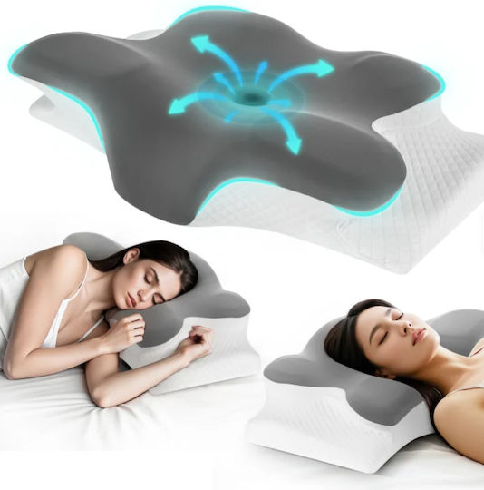 Ιατρικό Μαξιλάρι Αυχένα Memory Foam 64x38x13cm