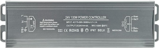 Geyer LED Power Supply Waterproof IP67 Power 100W with Output Voltage 24V