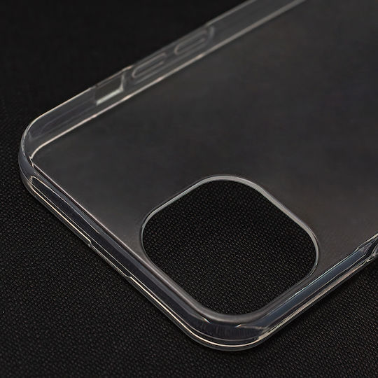 Forcell Umschlag Rückseite Silikon / Gehärtetes Glas 1mm Transparent (Redmi 15C 4G)