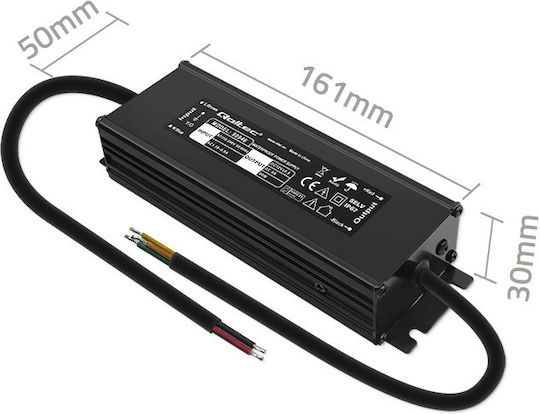 Qoltec LED Захранване Водоустойчиво IP67 Мощност 60W с Изходно Напрежение 12V
