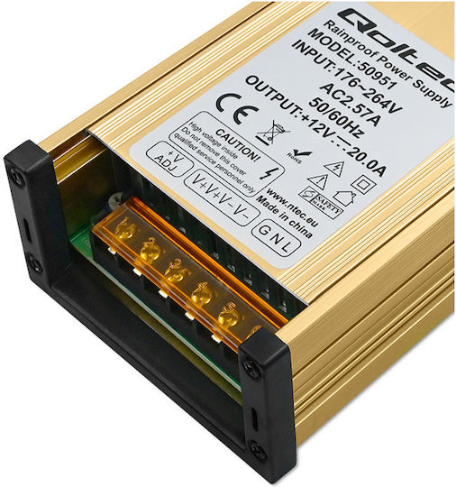 Qoltec LED Захранване IP45 Мощност 60W с Изходно Напрежение 12V