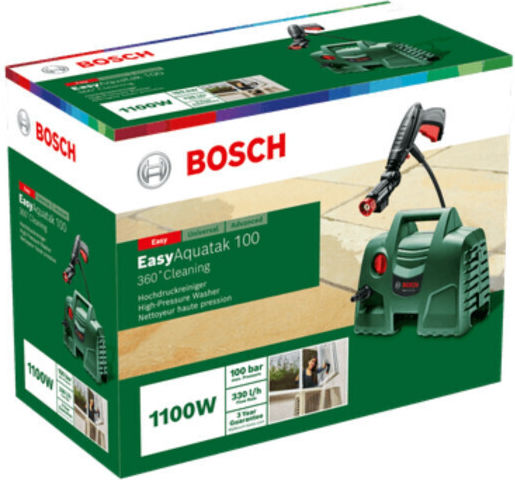 Bosch EasyAquatak 100 Mașină de spălat cu presiune Electricitate 1200W cu Presiune 100bar