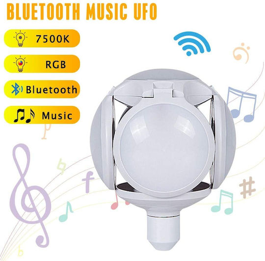 Bluetooth Lustră Decorativă Lumină de petrecere Alb