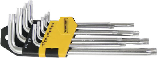 Topmaster Set mit 9 Torx-Schlüsseln