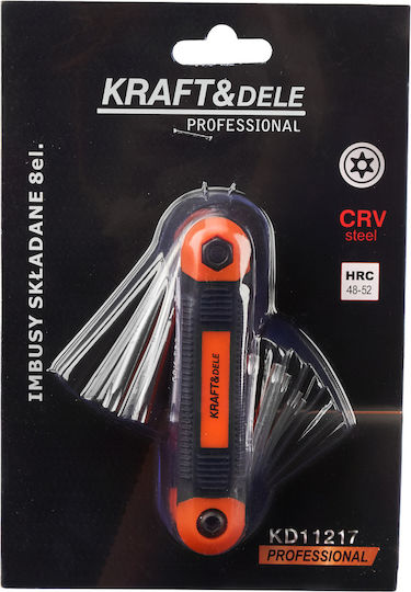 Kraft & Dele Σετ 8 Κλειδιά Torx
