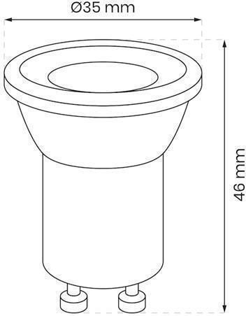 Eko Light LED-Lampe 3W für Fassung GU10 Naturweiß 150lm